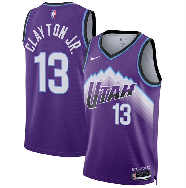 Men's Purple Utah Jazz #13 Walter Clayton Jr. 2025 Icon Edition Stitched Basketball Jersey